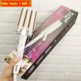 MÁY TẠO KIỂU TÓC MÁY UỐN TÓC 3 TRỤC KEMEI