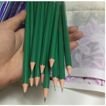 12 cây bút chì 2B xanh, viết chì xanh
