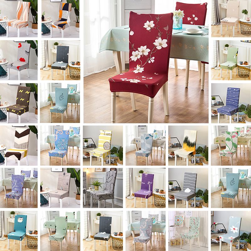 Vỏ Bọc Ghế Ngồi Bàn Ăn Họa Tiết Hoa Chống Bụi Bẩn Tiện Dụng