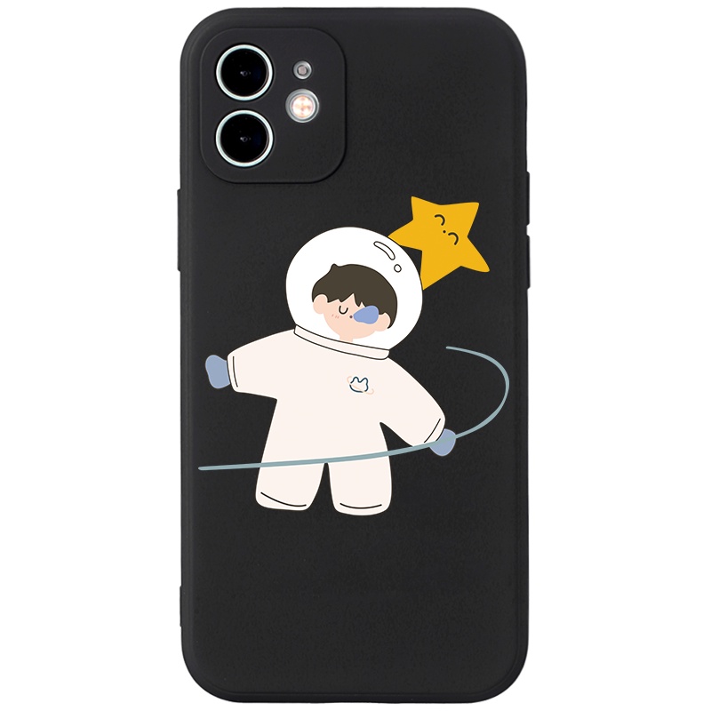 Ốp lưng JURSUE hoạt hình cặp đôi dễ thương đẹp cho iPhone 13 12 11 Pro Max SE 2020 X XR XS ip 8 7 6 6S Plus kute Y167