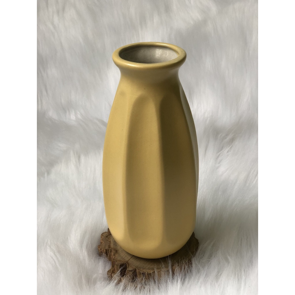 BÌNH GỐM - lọ hoa MINI - decor - gốm sứ bát tràng- hoa khô, hoa tươi cao 17cm nhiều mầu