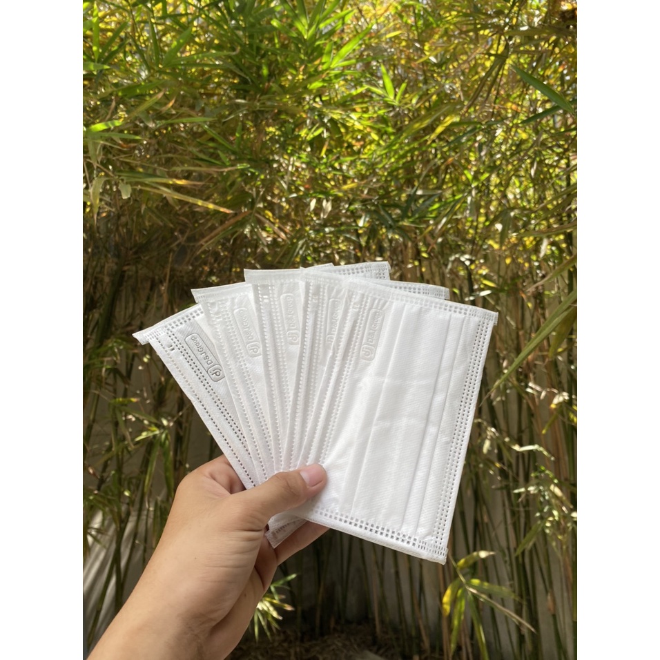 Combo 2 Hộp Khẩu Trang Kháng Khuẩn Trẻ Em Cao Cấp D&J Màu Trắng/Hộp 50 Cái
