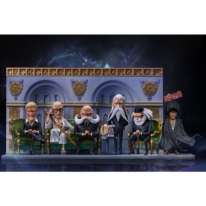Mô hình Resin One Piece chính hãng - Ngũ Lão Tinh & Shanks G5 Studio