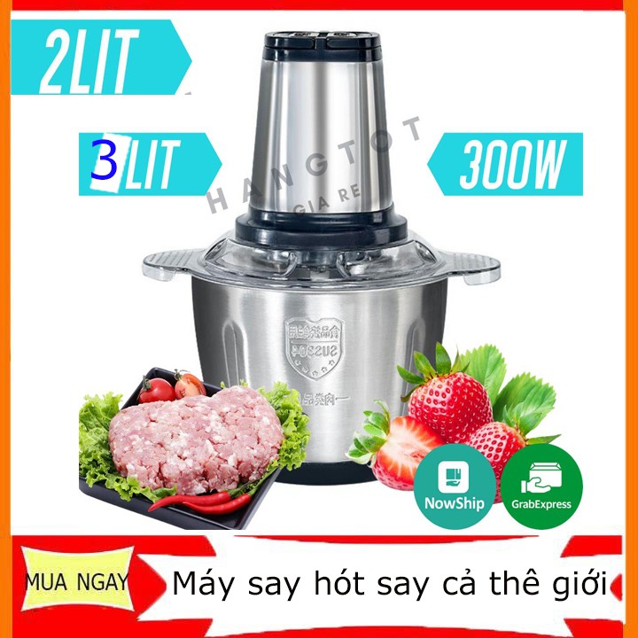 Máy Xay Thịt, Xay Sinh Tố Đa Năng Inox Chính Hãng-htcbikini