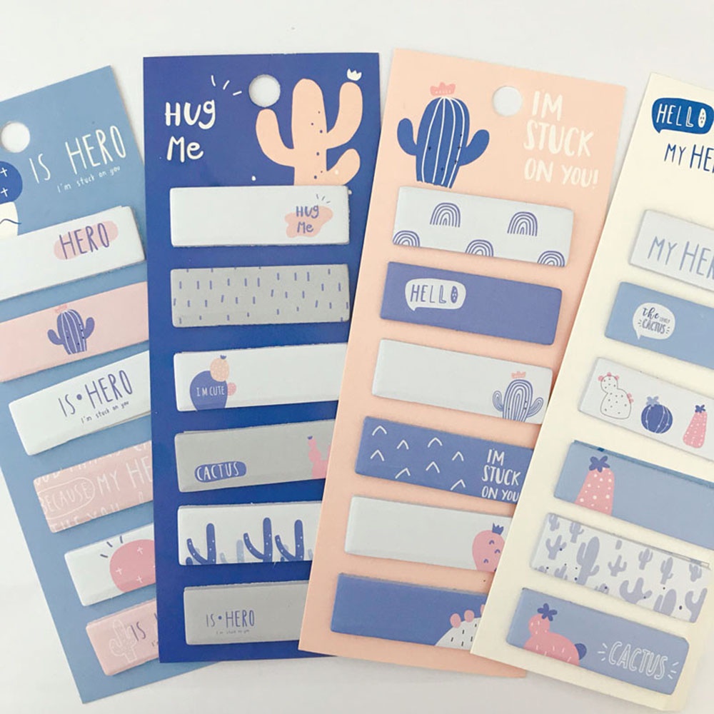 Giấy Ghi Chú Hình Cây Xương Rồng Dễ Thương Sáng Tạo Cho Học Sinh / Văn Phòng / Trường Học 81