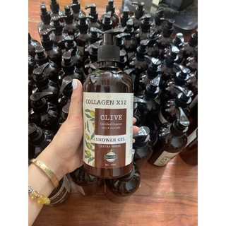 Sữa tắm thải độc trắng da collagen x12 chính hãng