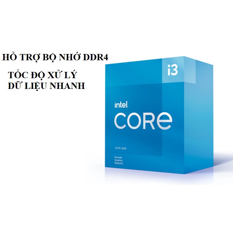 CPU Intel Core i3-10105F bộ vi xử lý máy tính  chính hãng PCXANH