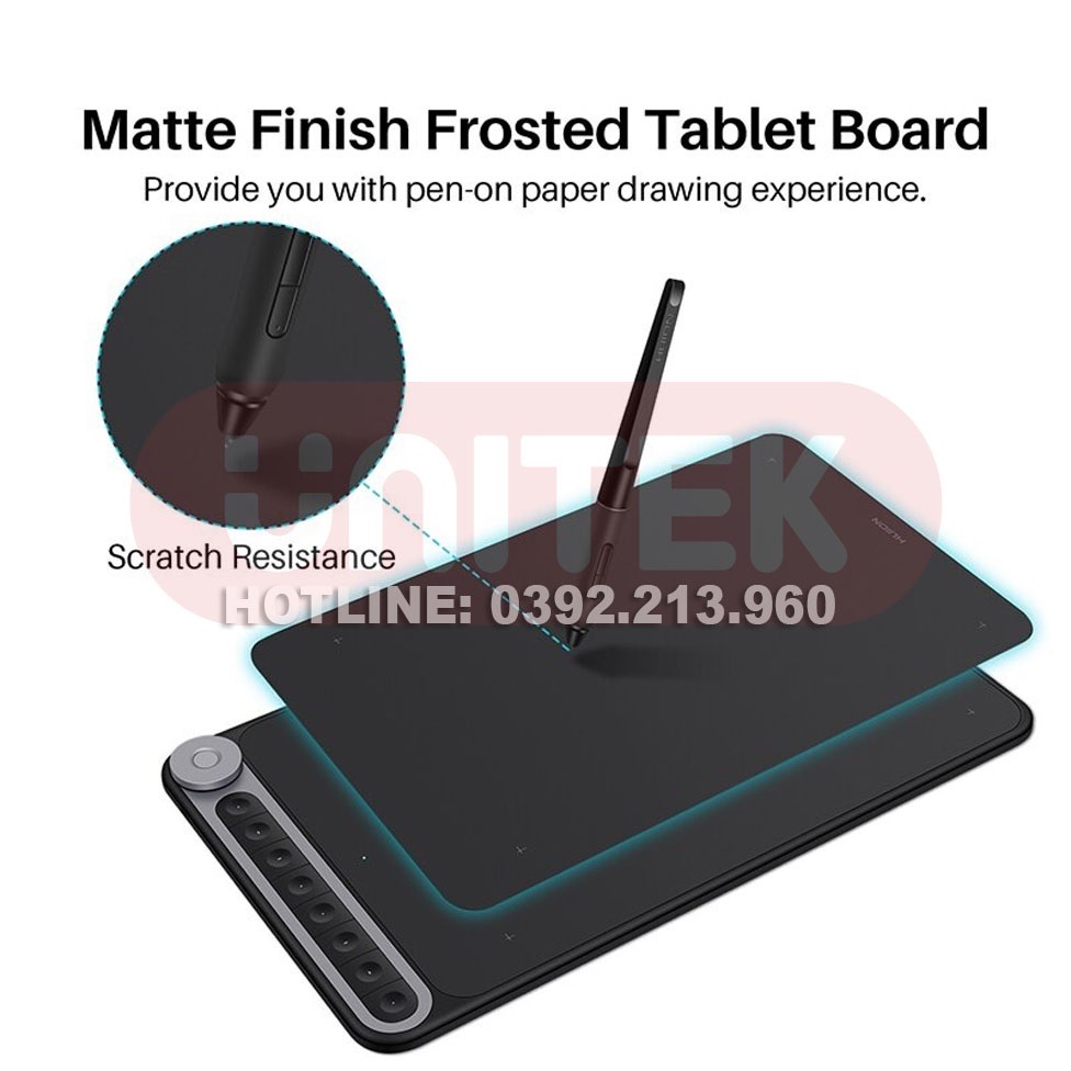 Bảng Vẽ Điện Tử HUION iQ620M Kết Nối Không Dây Wireless 2.4G dùng hỗ trợ Android và máy tính