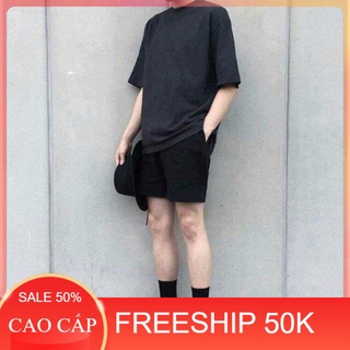 Quần short thun nỉ nam nữ cao cấp freesize < 65kg