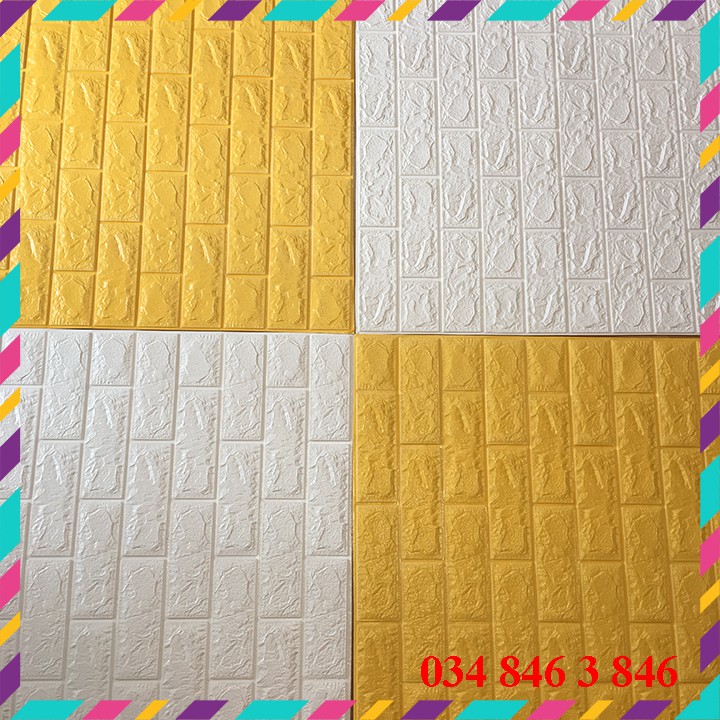 XỐP DÁN TƯỜNG 3D GIẢ GẠCH  ❤️FREESHIP❤️ xốp dán tường cách nhiệt, cách âm, chống ẩm LOẠI  5MM KT 77x70CM | BigBuy360 - bigbuy360.vn