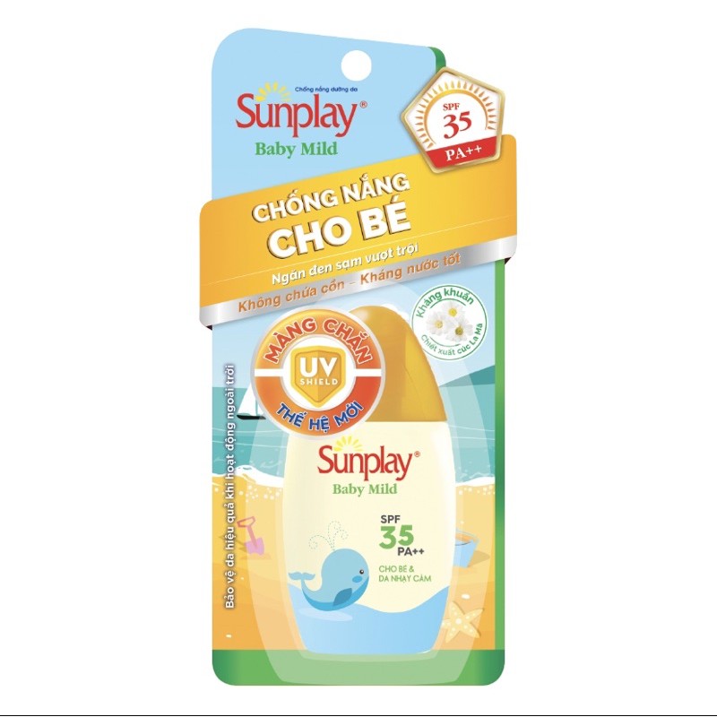 Sữa chống nắng cho bé và da nhạy cảm Sunplay Baby Mild SPF 35, PA++ 30g