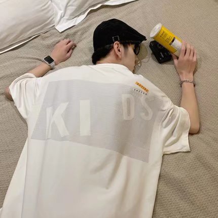 Áo Thun Tay Ngắn Dáng Rộng In Chữ Phong Cách Hip Hop Nhật Bản Thời Trang Mùa Hè Cho Nam Và Nữ size M-5XL