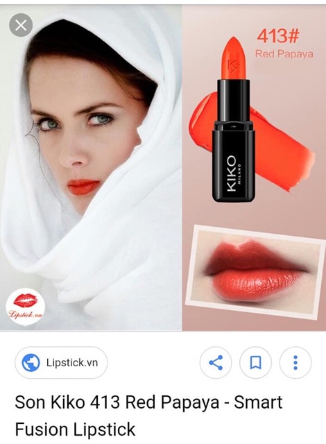 Son lì Kiko Smart Lipstick - hàng chính hãng mua tại Pháp