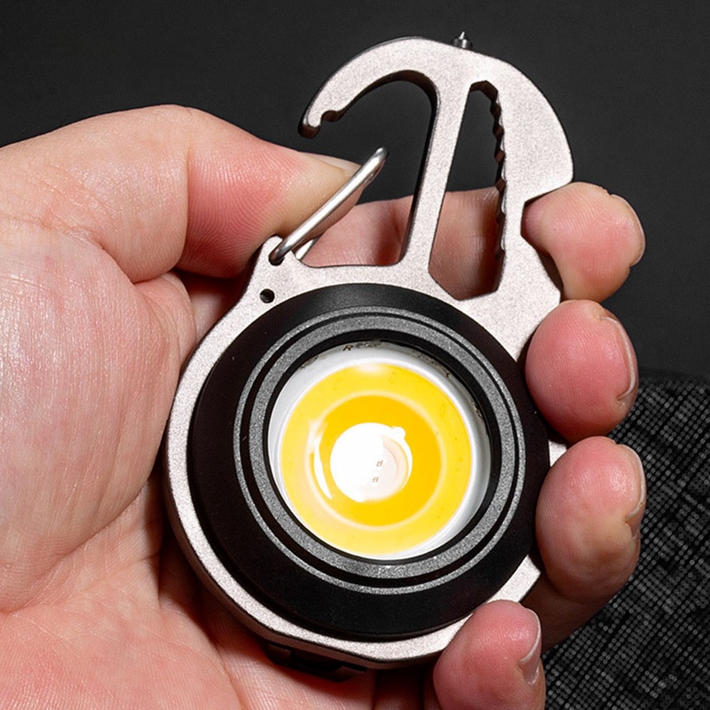 Đèn LED Mini Có Móc Treo Chìa Khóa Sạc Cổng USB Tiện Dụng