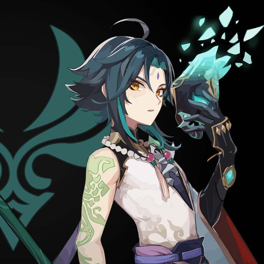 Vòng Cổ Kim Loại Mặt Genshin Tartaglia Game Genshin Cá Tính Phong Cách Punk Cho Nữ