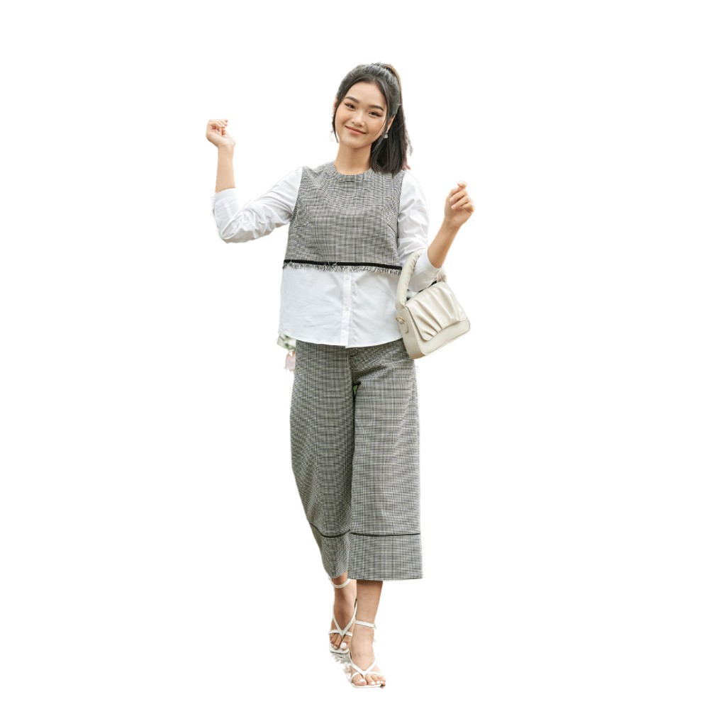 Quần culottes gấu to, lé gấu SYO Q6820019
