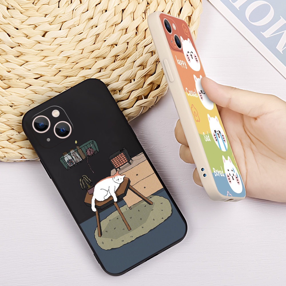 Ốp Điện Thoại Silicon Mềm Hình Mèo Cho Xiaomi Redmi 10 9T 9C NFC 9A 9 8A 8 6 6A NOTE 11 10 9 8 7 PRO 9S 4G 5G K20 PRO K30 30i