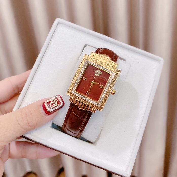 Đồng hồ nữ đeo tay đẹp versace dây da cao cấp thời trang chống nước bảo hành 12 tháng -DHN10 Dongho.versace | BigBuy360 - bigbuy360.vn