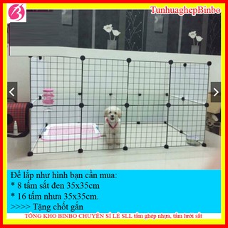 [Tặng kèm chốt gắn] Miếng ghép quây chuồng chó ( bán theo tấm). Lồng chuồng quây chó- mèo- thỏ - thú cưng