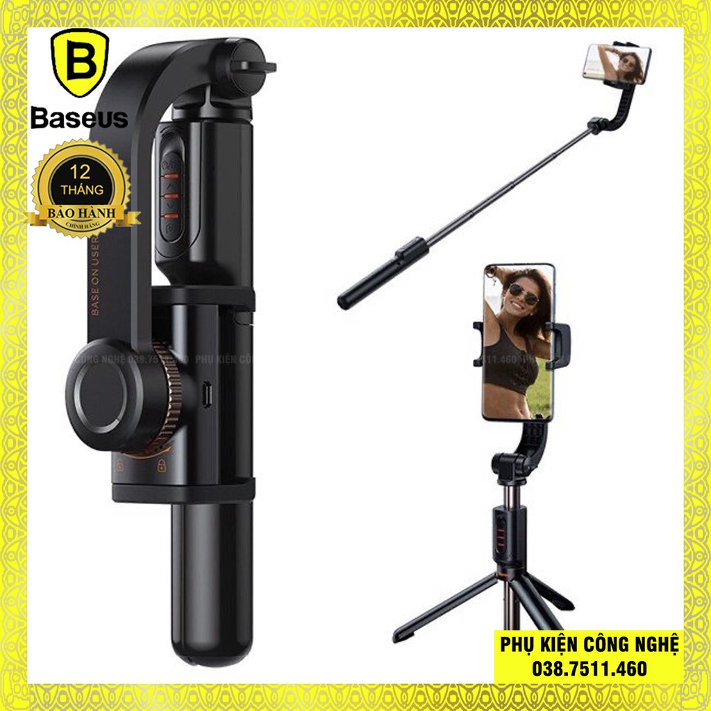 Gậy tự sướng tích hợp Gimbal chống rung thông minh Baseus Lovely Uniaxial Bluetooth Folding Stand Selfie Stabilizer