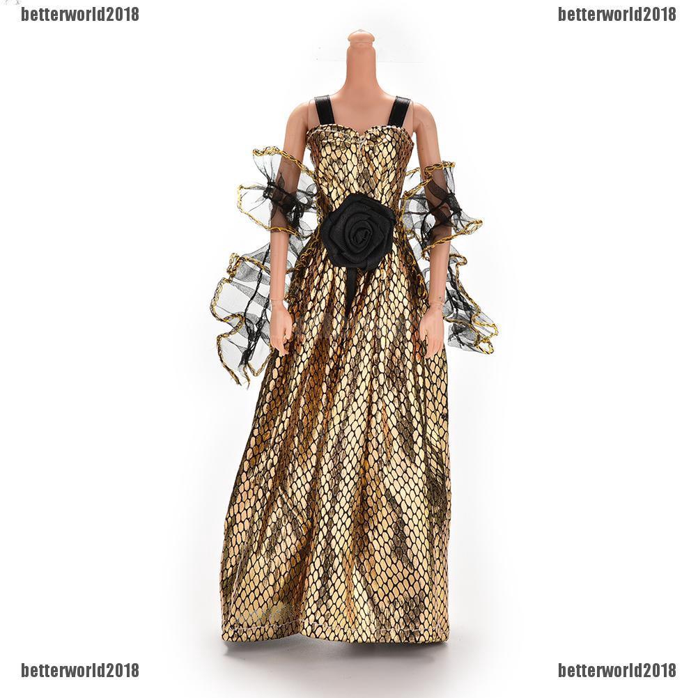 Đầm Da Cá Sấu Dáng Dài Xinh Xắn Dành Cho Búp Bê barbie