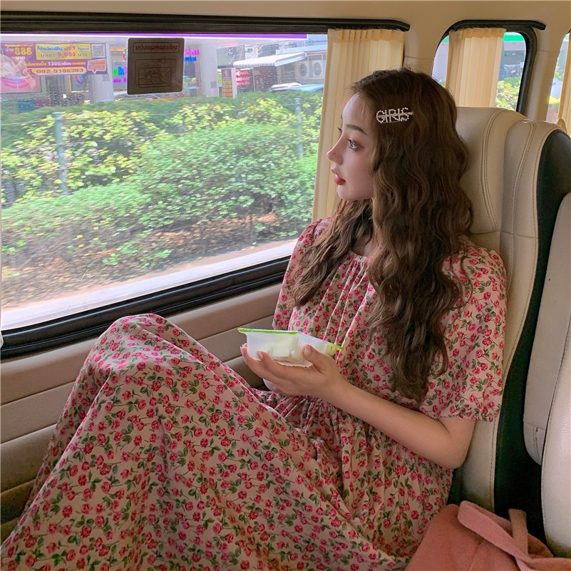 [Mã FAXANH1505 giảm 10K đơn 50K] [Có sẵn] Đầm hoa nhí dáng xòe váy babydoll dễ thương | BigBuy360 - bigbuy360.vn