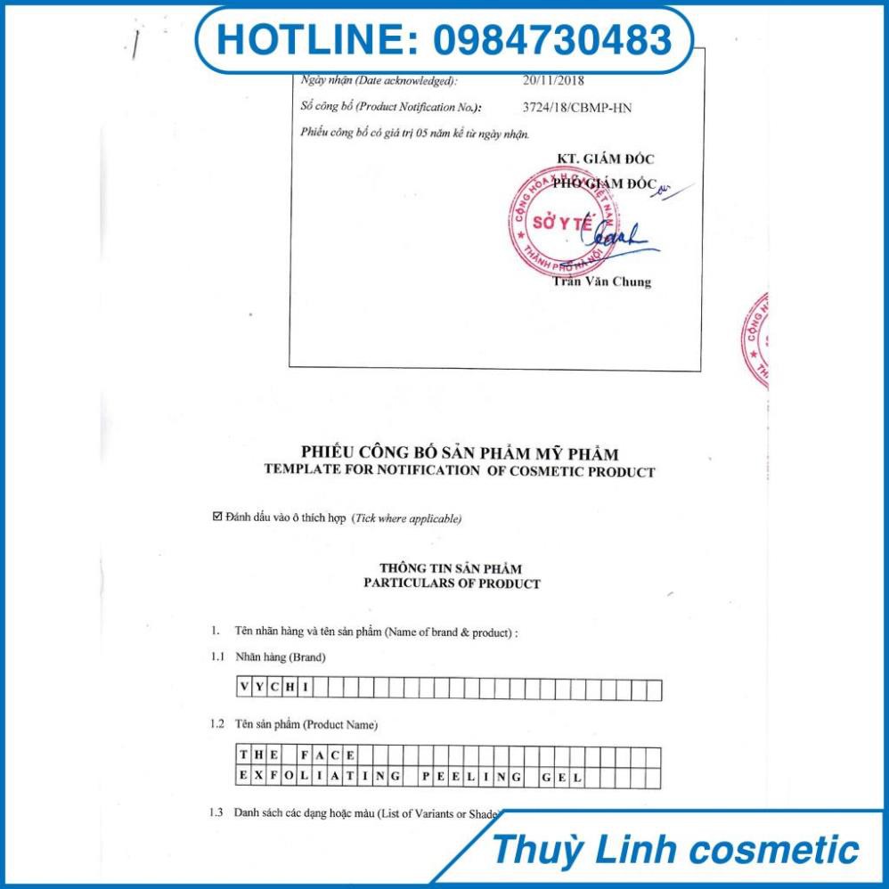 [SẢN PHẨM CHÍNH HÃNG] Gel tẩy tế bào chết/tẩy da chết THE FACE EXFOLIATING PEELING GEL -VYCHI | BigBuy360 - bigbuy360.vn