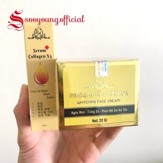 Combo 𝐊𝐄𝐌 𝐅𝐀𝐂𝐄 𝐂𝐎𝐋𝐋𝐀𝐆𝐄𝐍 𝐗𝟑 và 𝐒𝐄𝐑𝐔𝐌 𝐃𝐔̛𝐎̛̃𝐍𝐆 𝐂𝐎𝐋𝐋𝐀𝐆𝐄𝐍 𝐗𝟑