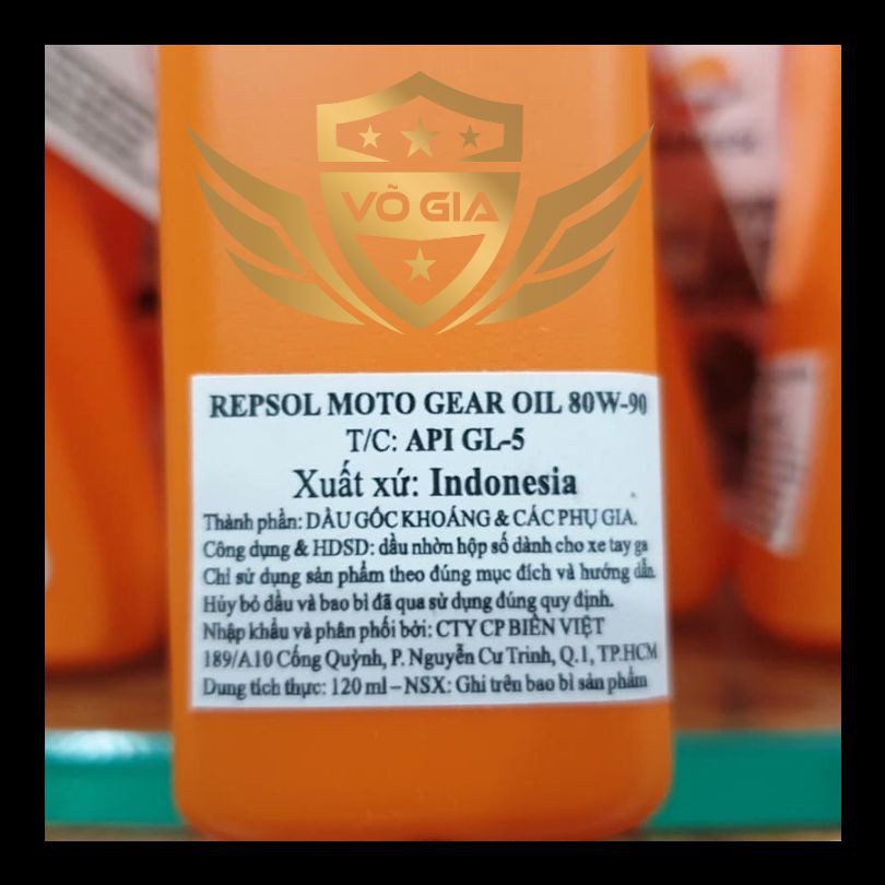 [Mã LIFEAUMAY giảm 10% tối đa 30k đơn 150k] (Giá Rẻ) Nhớt hộp số cao cấp Repsol Moto Gear Oil 80w90 120ml