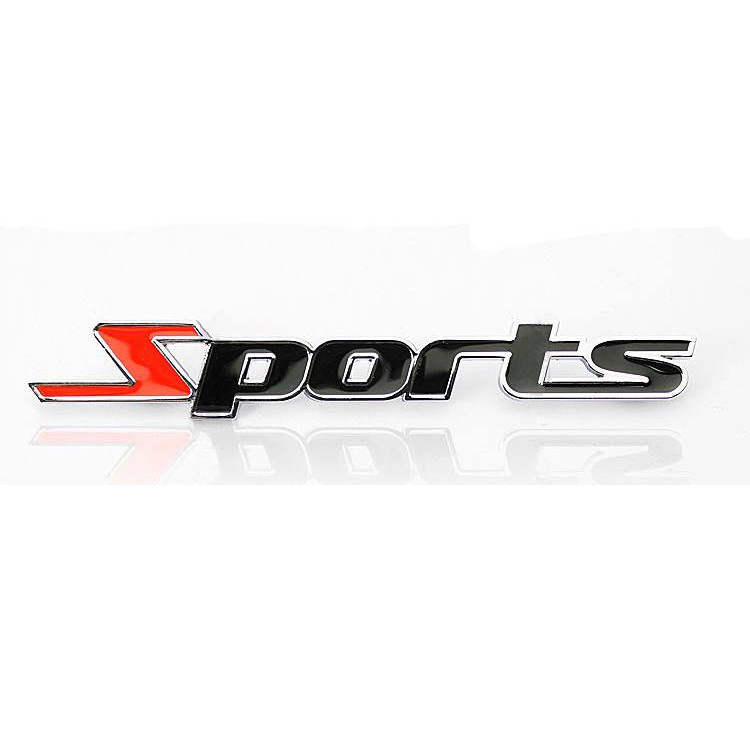 Logo Sport 3D kim loại