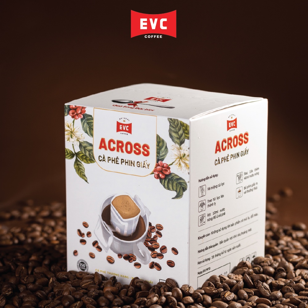 Cà phê phin giấy - EVC Across - 100% Arabica & Robusta