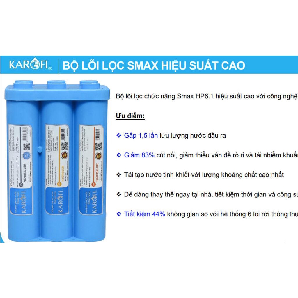 Bộ lõi lọc chức năng Karofi Smax hiệu suất cao cho các mã máy lọc nước KAQ-U05/ KAQ-U95/ KAQ-O07