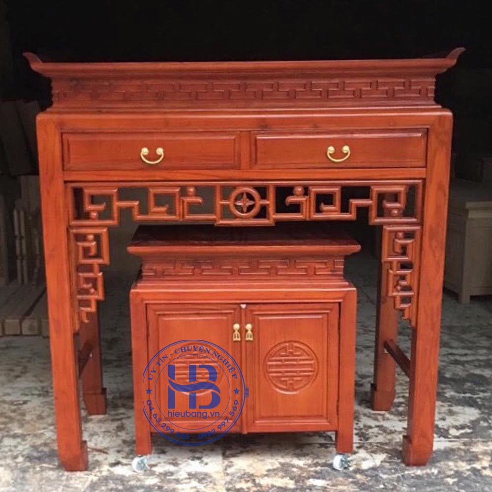 Bàn thờ bằng gỗ Sồi HB-T07