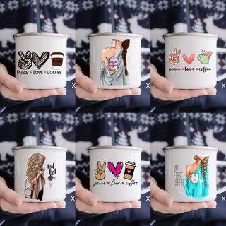 Peace Love Coffee Men Cups But First Coffee Mugs Handle Drinkware Mug