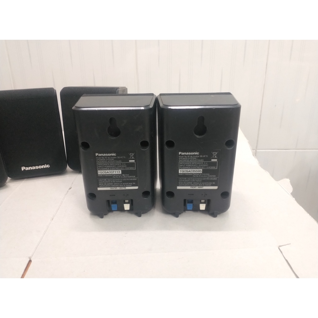 Bộ loa surround front, rear, center Panasonic SB-HS70 5 in 1 đồ cũ hàng còn zin nghe được ok 100%