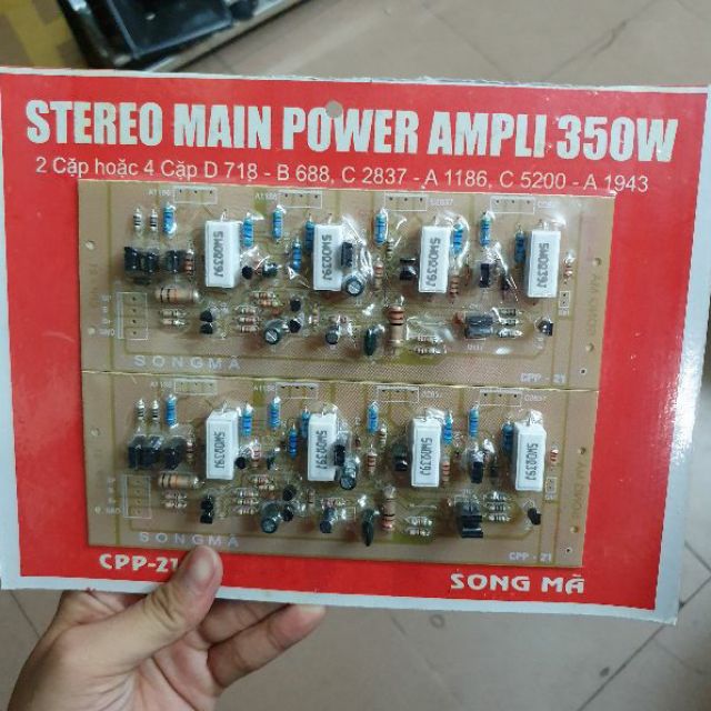 Bo công suất 350w 8 sò 2 vế