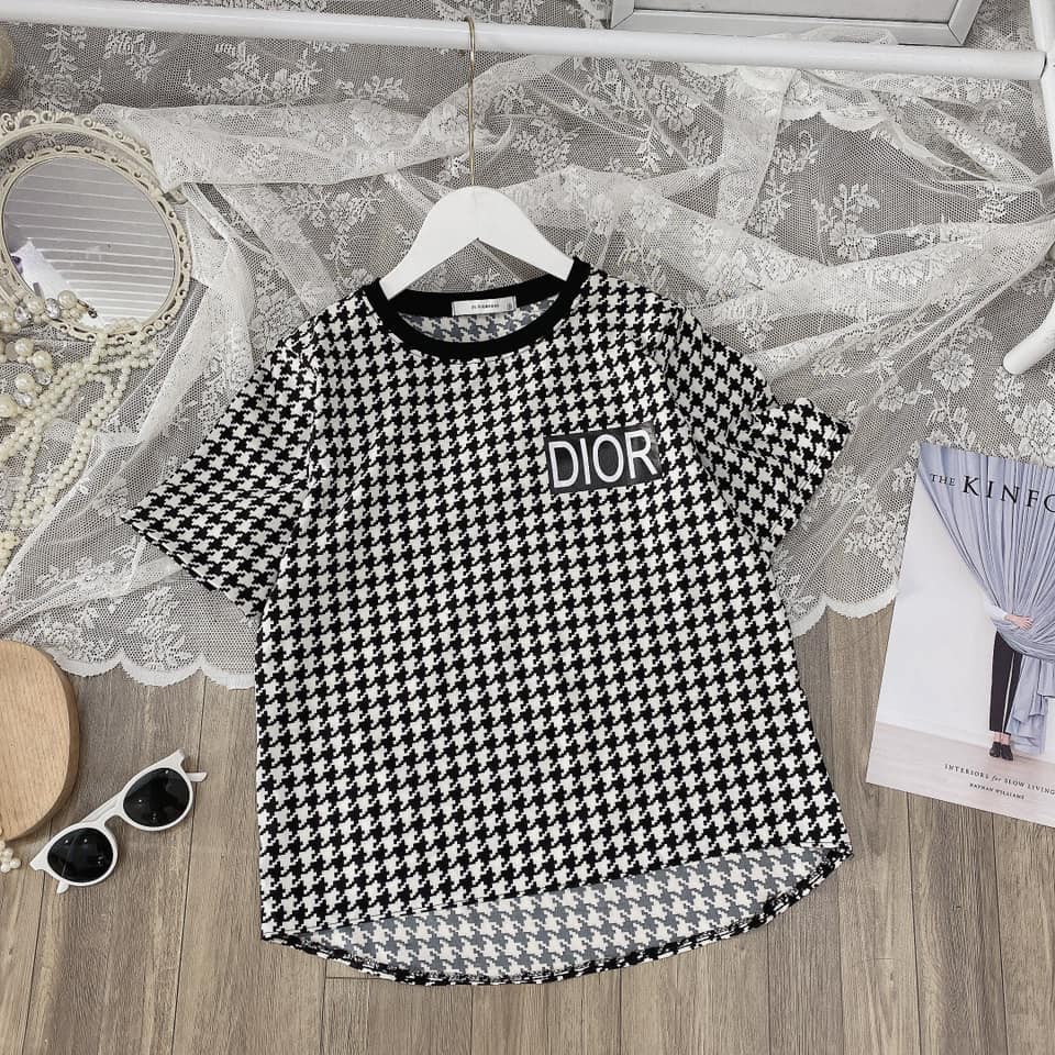 Bộ quần áo nữ Set Lụa Tằm Zic Zac Đen Mix Sooc Chun XIAOMIMI
