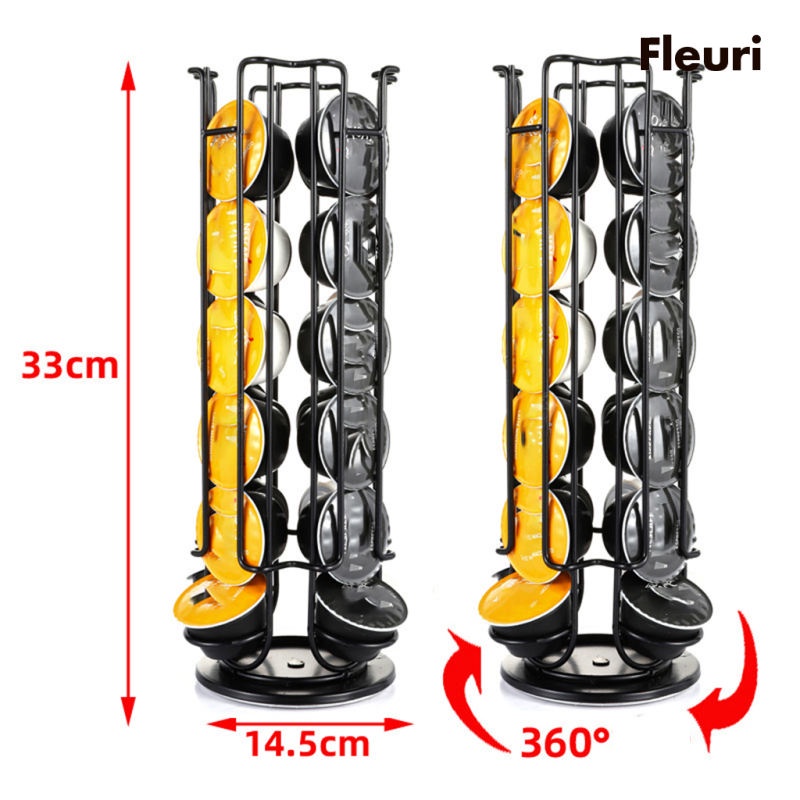 Khay đựng cà phê viên nén 24 ngăn giá đỡ xoay được