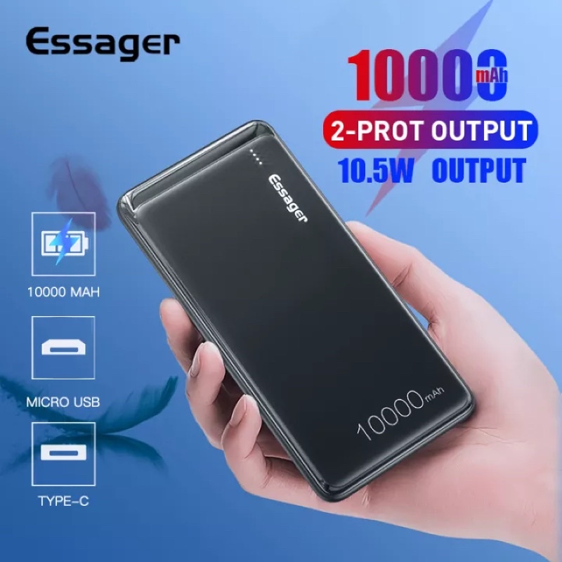 Pin sạc dự phòng Essager dung lượng 10000 MAh cho Xiaomi Oppo IPhone