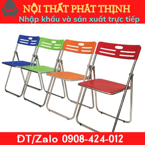 Ghế xếp văn phòng - ghế gấp nhựa cafe