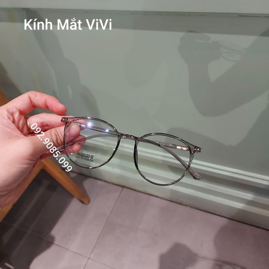 Gọng kính cận nhựa dẻo hàn quốc dáng tròn V513 - Kính thời trang 0 độ | BigBuy360 - bigbuy360.vn