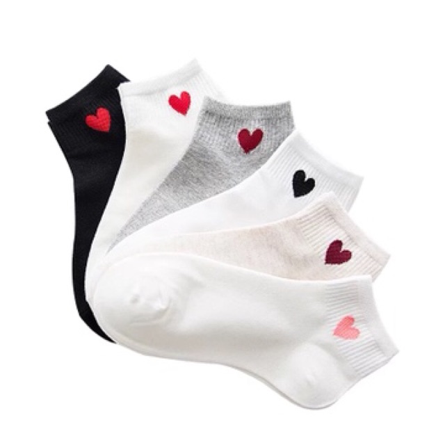 Tất Nữ Cotton Hình Tim Xuất Hàn ( T003 ) Hàng Loại Đẹp.