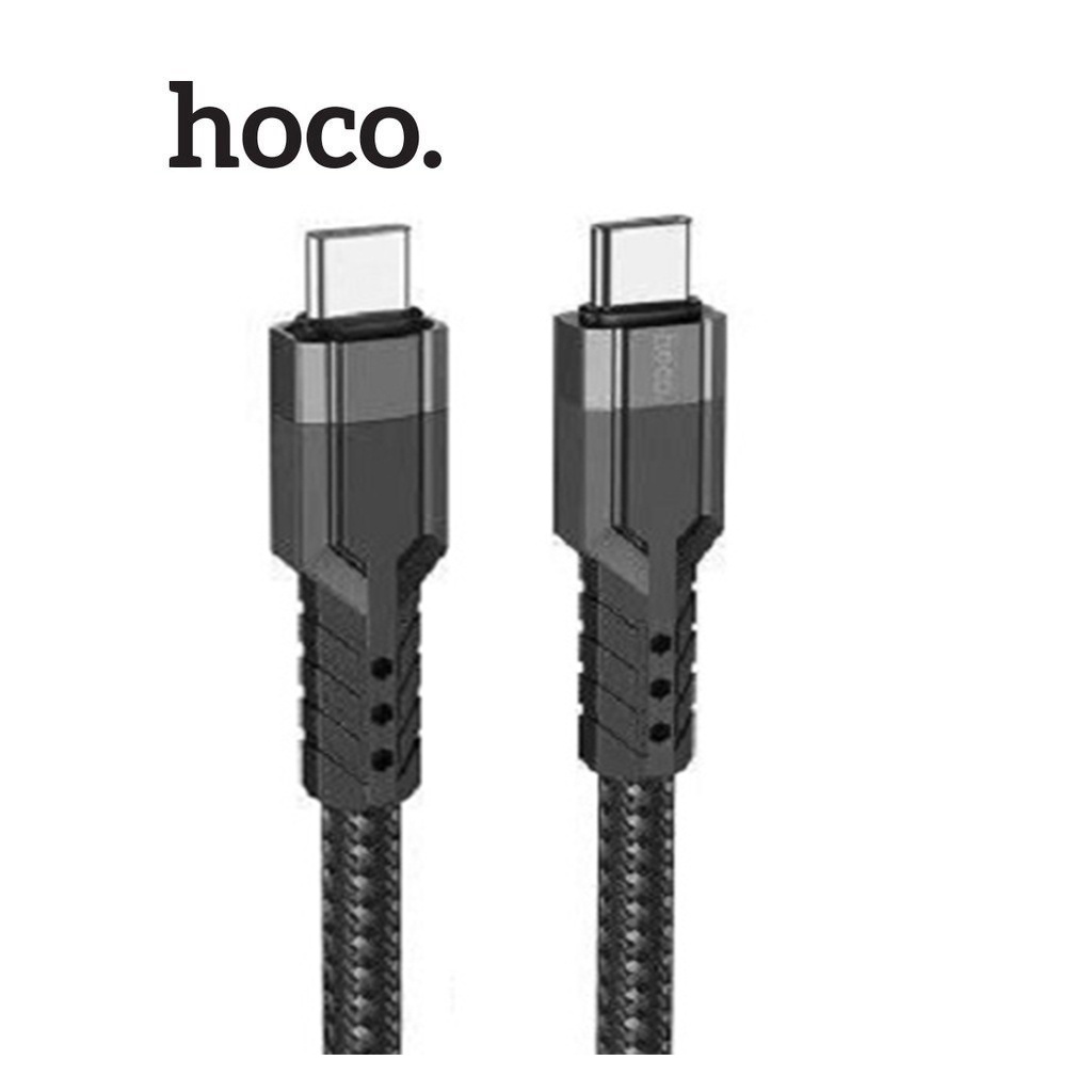 Cáp sạc nhanh 60w HOCO U110 1m2  type C to type C vải dù siêu bền