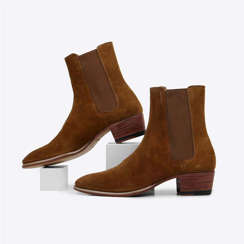 Giày Chelsea Boots Nam TARMOR Màu Nâu Da Lộn Chelsea Boots in Tobacco Suede