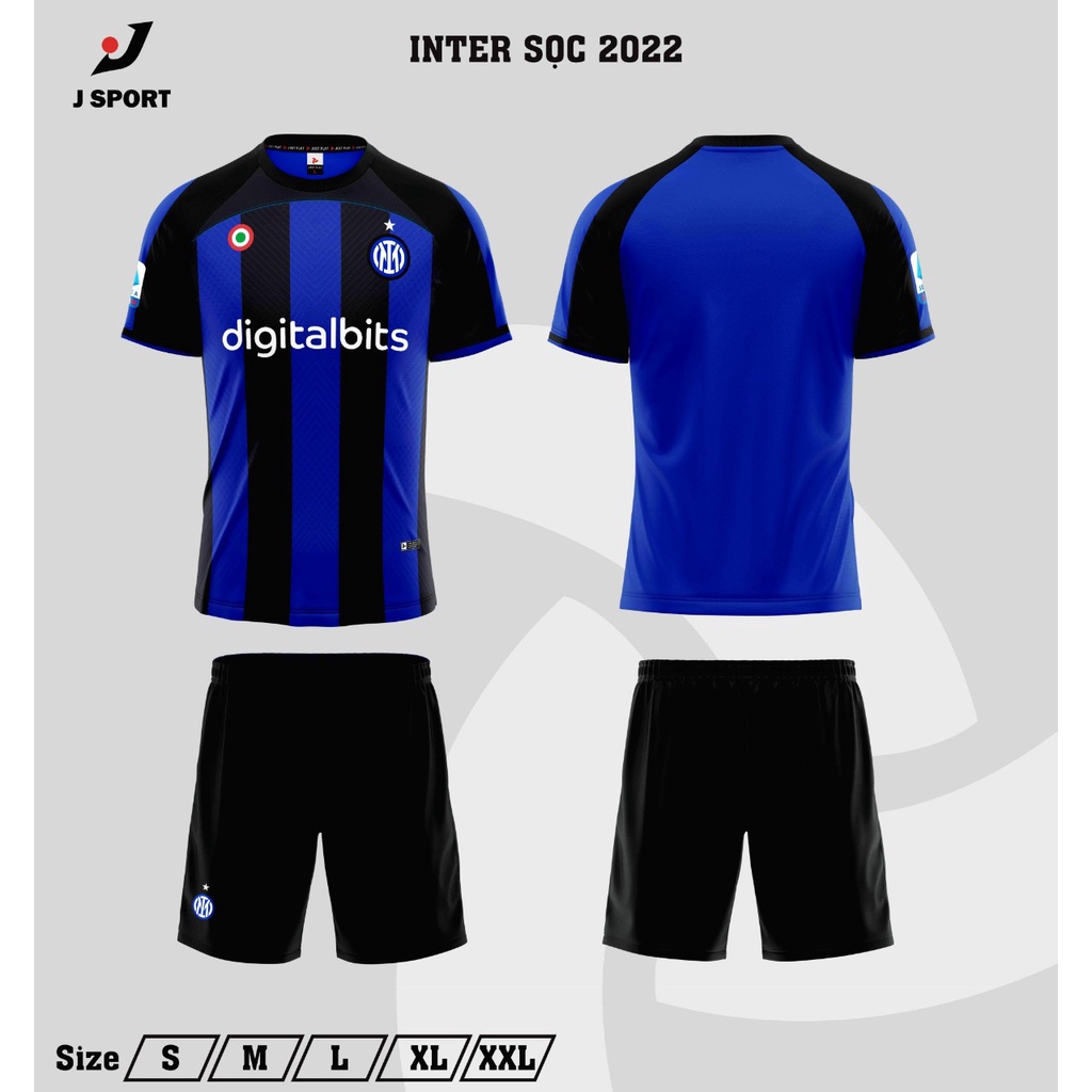 Quần áo bóng đá, đá banh clb inter milan 2022-2023 mới inter sọc xanh đen