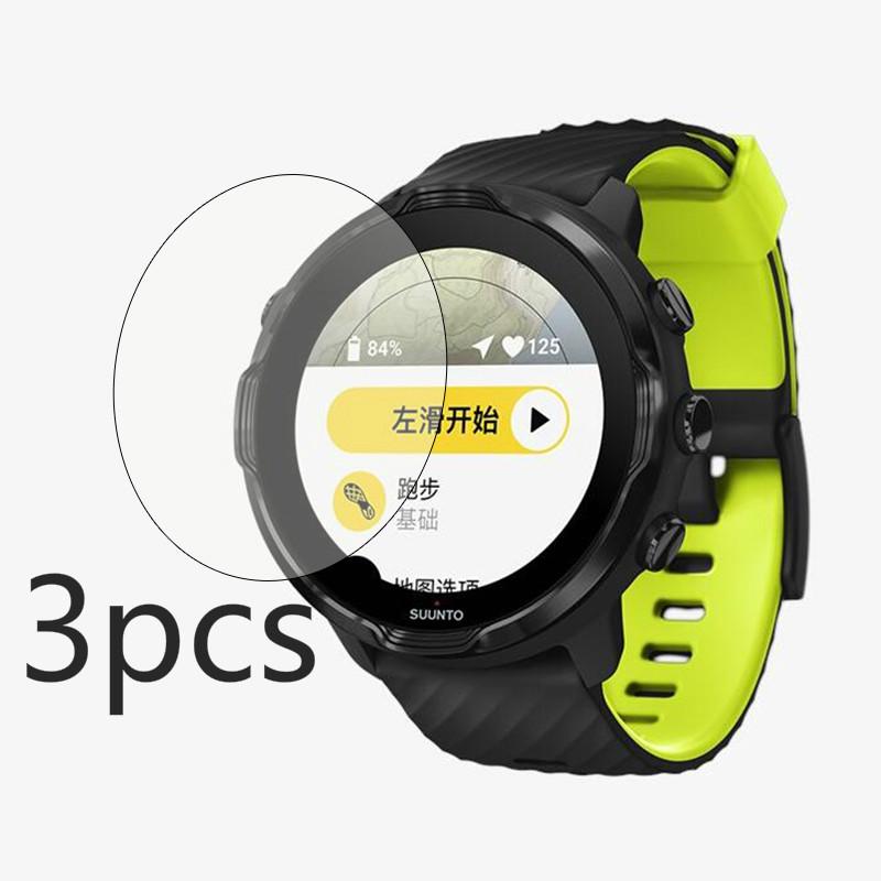 Set 3 Kính Cường Lực Cao Cấp Bảo Vệ Màn Hình Cho Đồng Hồ Suunto 7