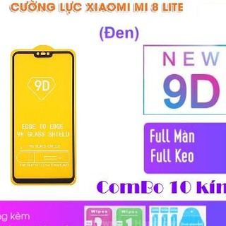 Kính Full màn tràn viền 9D Xiaomi Mi8 Lite