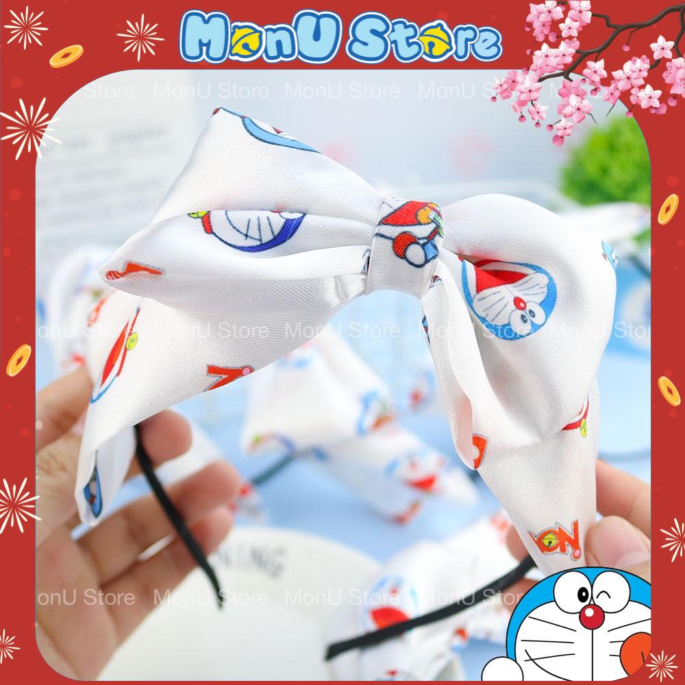 Cài tóc nơ vải lụa DORAEMON DOREMON dễ thương cute MON0214