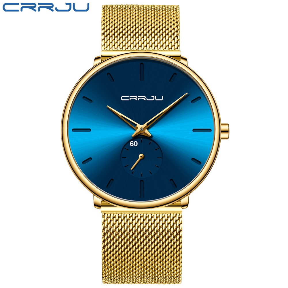 Đồng hồ Quartz CRRJU 2150X bằng thép không gỉ siêu mỏng chống thấm nước