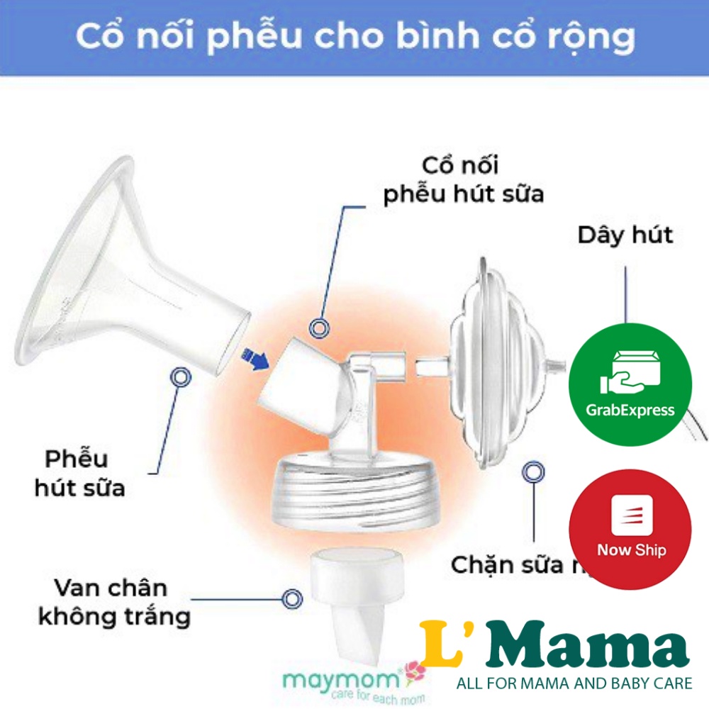 Phễu Hút Sữa Maymom Myfit Dùng Cho Các Loại Máy Hút Sữa Spectra, Avent, Medela, Pigeon... Size 13/15/17/19/21/27mm
